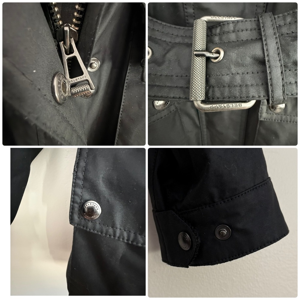 Belstaff  Heirloom Trialmaster Jacket, Black coated jacket size 14 - Picture 16 of 17